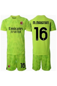 AC Milan Mike Maignan #16 Keeper Babyklær Tredje Fotballdrakt til barn 2024-25 Korte ermer (+ Korte bukser)